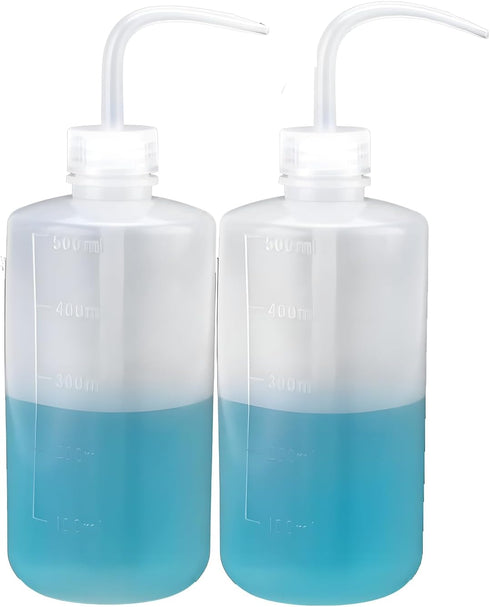 MICEYA Wash Bottle - 2PCs 500ml Squeeze Water Bottles for Precision Cleaning, Succulent