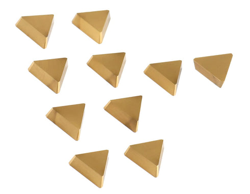 Accusize TPG22 Wiper Carbide Inserts, TiN Coated, T-Shape, 10 Pcs/Box