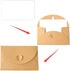 linenb 120pcs Kraft Paper Greeting Card with Envelope Featival Blessing Card DIY Gift Cards Birthday Wedding Party