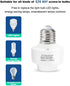 Bulb E26 E27 Bulb 2.4G QIACHIP Smart WiFi Socket Light Adapter,Wireless Smart Remote Control Lamp Base Holder,eWeLink