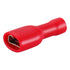 Baomain 0.187" Red Female Insulated Spade Wire Connector, Electrical Crimp Terminal 22-16 AWG (200PCS)