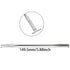 4PCS 150mm/5.9inch Laboratory Miniature Dual Head Spatula Semi Miniature Spatula Tapered Arrow Flat Head Silver Stainless Steel Miniature Dual Head Spatula Suitable for Science Lab and Craft