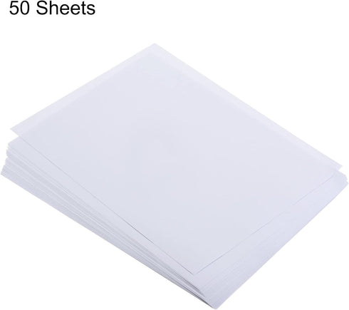 MECCANIXITY 50 Sheets Colored Copy Paper, 8 1/2 Inch Printer Paper, 22lb/80gsm, White for Office Printing, Document