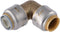 SharkBite Max 1/2 Inch x 1/2 Inch Push to Connect Brass Plumbing Fitting, 90 Degree Elbow for PEX Pipe, Copper, CPVC
