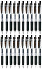 Zebra Sarasa Clip 0.3 Retractable Gel Ink Pen, Black Ink, Rubber Grip, Value Set of 20