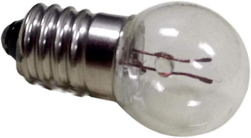 Pack of 50 E10 1.5V 0.3A DC Warm White Miniature Screw Base Light Bulbs (1.5V)