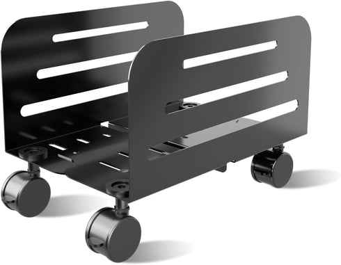 suptek Computer Tower Stand,Mobile CPU Rolling Stand, 5.5 to 9.8 inch Wide