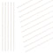 Swpeet 15Pcs Assortment Kit of Milkly Plastic Rods, 4mm Diameter, 250mm Length, ABS Round Stick for DIY Model