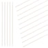 Swpeet 15Pcs Assortment Kit of Milkly Plastic Rods, 4mm Diameter, 250mm Length, ABS Round Stick for DIY Model