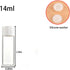 14ml Clear Glass Vial, 20pcs with White Screw Cap and Inner Plug, Leak-Proof Sealed Sample Vials