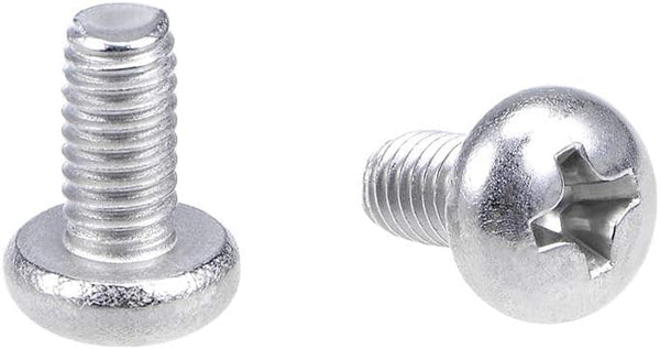uxcell M4x8mm Machine Screws - 30Pcs Pan Phillips Cross Head 304 Stainless Steel Fasteners