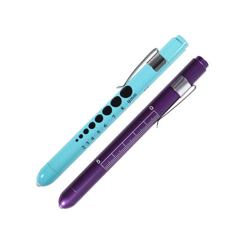 Aokin Pen Light with Pupil Gauge, Reusable LED Penlight Medical for Doctor