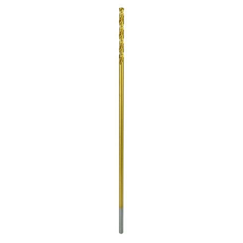 Tools 1/4 Inch x 12 Inch Cobalt Aircraft Extension Bit, M35 Cobalt Drill Bit, Industrial Titanium Coating for Steel,