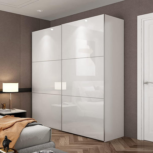 15.8"X78.7" Glossy Self-Adhesive Removable Wallpaper, White Vinyl Contact Paper for Countertops, Cabinets