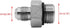 (2-PACK) 6400-06-08-O Hydraulic Hose Adapter Fitting 3/8" Male JIC 37° Flare (9/16"-18UNF) × 1/2" Male O-Ring Boss (3/4"-16UNF) SAE Straight Pipe Joints Tube Connector Carbon Steel by BEITERSTOE