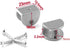 Lician 0.2 0.3 Inch 8Pcs Glass Shelf Clamp Holder Bracket for Kitchen, Bookshelf & Cupboard, Table, No Drill on Glass