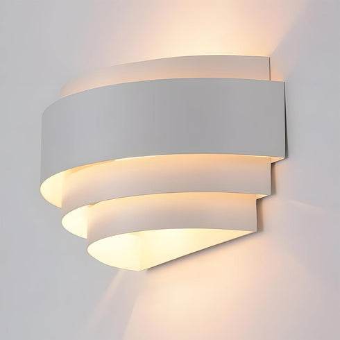 (1PCS) LightInTheBox Modern Wall Sconce Indoor Wall Light Fixture Half Moon Metal Wall Lamp White for Stair Hallway