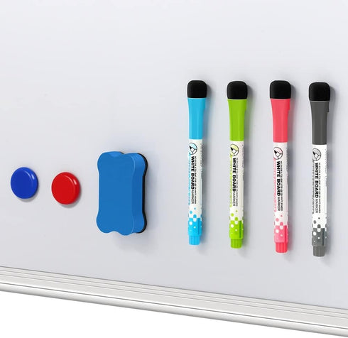 Message White Board, 20" x 14" Small Dry Erase Magnetic Calendar for Wall, Portable for Kids Drawing Teaching