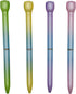 Maydahui 12 PCS Colorful Rose Ballpoint Pens - Retractable Flower Pens with Black Ink for School & Office