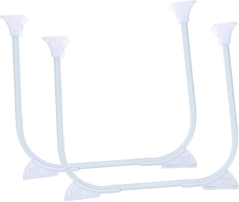 SEWACC 2pcs Foldable Metal Hairpin Table Legs Adjustable Height for Furniture Suitable