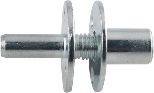 2 Sets Metal M12 Bed Post Connector, Screw-in T-Nut Bedpost Connector Furniture Hardware Fittings