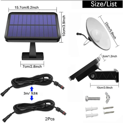 Bulb IP65 ABZXT Solar Pendant Lights Upgraded Lights Waterproof Dusk to Dawn Auto Lamp with Remote Controller