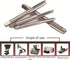 Metric Machine Tap Left Hand for Drilling Tapping on Soft Metal, H2 3 Flutes High Speed Steel Screw Thread Tap M10 x