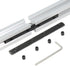 10PCS Black Straight Line Inside Connector Joint Bracket, 3.9 Inch with M5 Screws for 6mm T Slot Aluminum Profile