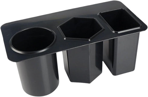 DimyFew 3 Desk Side Storage Organizer Box under Desk Organizer Portable Makeup Holder Modern Easy Install Box