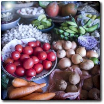 3dRose AS38 DWE0015 4 Inch Produce for Sale in a Market in Hoi an, Vietnam - - David H. Wells Ceramic Tile