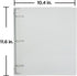JAM PAPER Plastic 1.5 inch Binder, Clear 3 Ring Binder, Sold Individually
