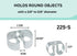 20 pack, 3/8-5/8 Inch 225-S, (20) Spring Clip, Wall Mounted Grip Clip, Holds Diameter with Screws, Pipe, Tool Holder