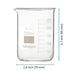 Labnique Borosilicate 3.3 Glass Griffin Beaker, Low Form with Printed Graduation, 250ml (Pack of 8)