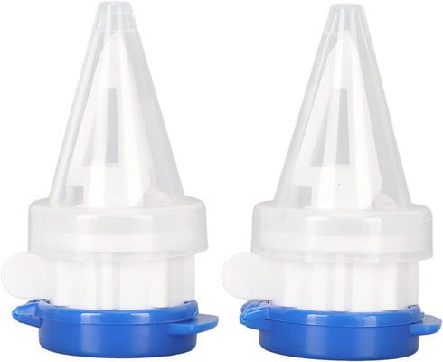 2 Pack Focket Box Drinks Pourer, Ergonomic Design Milk Carton Spout Pourer with Lid, Beverage Dispenser for Freshness