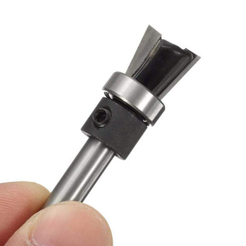 Mesee 2Pcs Dovetail Joint Bearing Router Bits, 1/4 Inch Shank for Woodworking Milling Cutter Tools