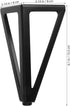 Set, 15.5cm 4 OUNONA Metal Sofa Feet and Cabinet Legs Matte Black Metal Furniture Legs Replacement for Couch, Tv Stand