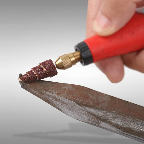 20Pcs Sanding Cone Grinding Wheel - Cone Shape Sandpaper Tapered Cartridge Roll Sanding Polishing Flap Wheel 80 Grit