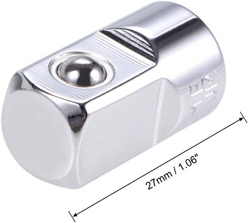 uxcell 1/4 Inch Drive (F) x 1/2 Inch (M) Socket Adapter, Female to Male by uxcell