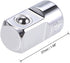 uxcell 1/4 Inch Drive (F) x 1/2 Inch (M) Socket Adapter, Female to Male by uxcell