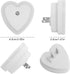 Set 4, 0.5W maxin LED Night Light Lamp with Smart Auto ON/Off Sensor of Plug-in LED Wall Night Light Lamp for Bedroom