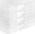Hiceeden 4 Pack Plastic Project Case for 8.5"x11" Letter File - Transparent Scrapbook Paper Storage Box for Office