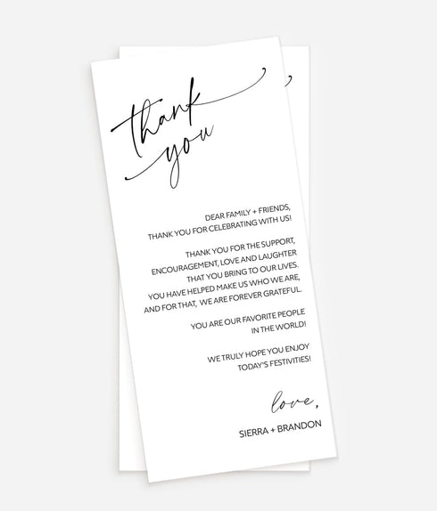 All Ewired Up Wedding Thank You Note, Printed Personalized, thank you Place
