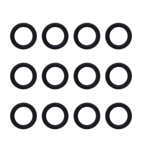 Othmro 12pcs Nitrile Rubber O-Rings, 2mm Wire Dia, 12mm OD, Black Washers for Oil or Air Sealing