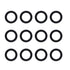 Othmro 12pcs Nitrile Rubber O-Rings, 2mm Wire Dia, 12mm OD, Black Washers for Oil or Air Sealing
