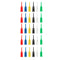 Mini SMD Ic Test Hook Clip Grabbers Probe Jumper for Electronic Experiment B53 Analyzer Clip 30Pcs(White red Black Blue Green Yellow)