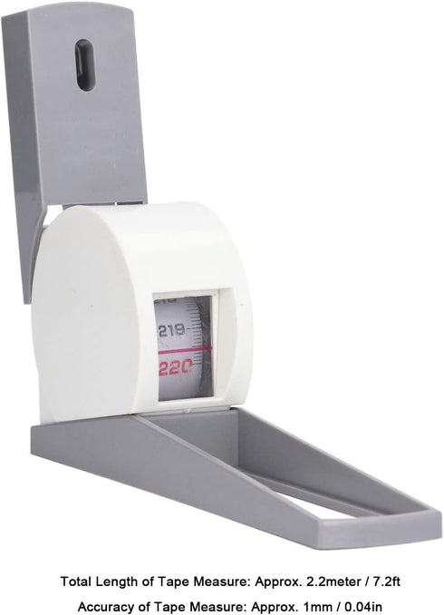 Portable Height Measuring Meter, Wall Mounted Retractable Height Meter for Body Growth Stature Altimeter 2.2m