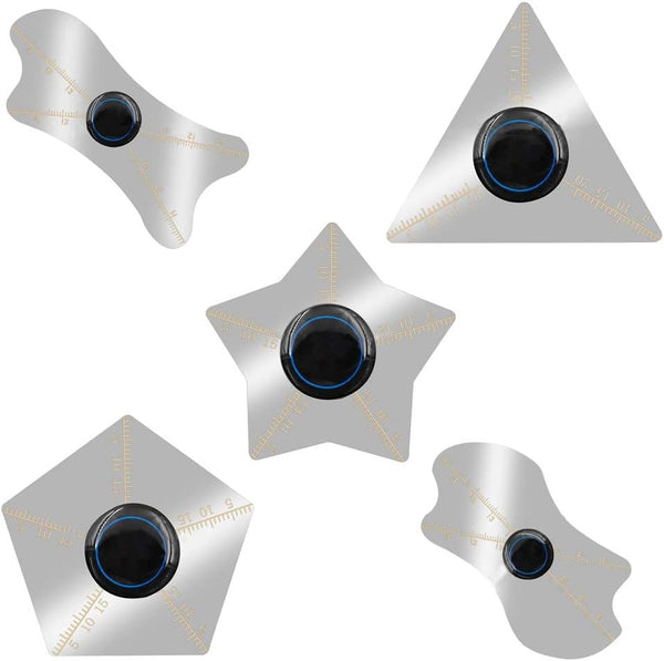 MMOBIEL 5 Pcs/set Ultra-Thin 0.1mm Professional Stainless Steel Curved Spudger Pry Blade Repair Tool