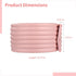 Calolin Bunk Bed Ladder Cover, Pink Soft Foam Double Layer Safety Padding with Self Adhesive Backing, Non Slip Stair