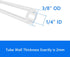 1/4" 3/8" (26.25 Quickun Pure Silicone Tubing, ID x OD High Temp Food Grade Tube Pure Silicone Hose Tube for Home