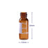 2 ML Amber Autosampler Vial, 8-425 HPLC Chromatography Lab Vial with Writing Area, Black Screw Cap & Septa, 100 pcs